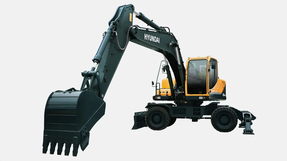 Máy xúc đào bánh lốp Hyundai R210W-9S gầu 0.8m&sup3;