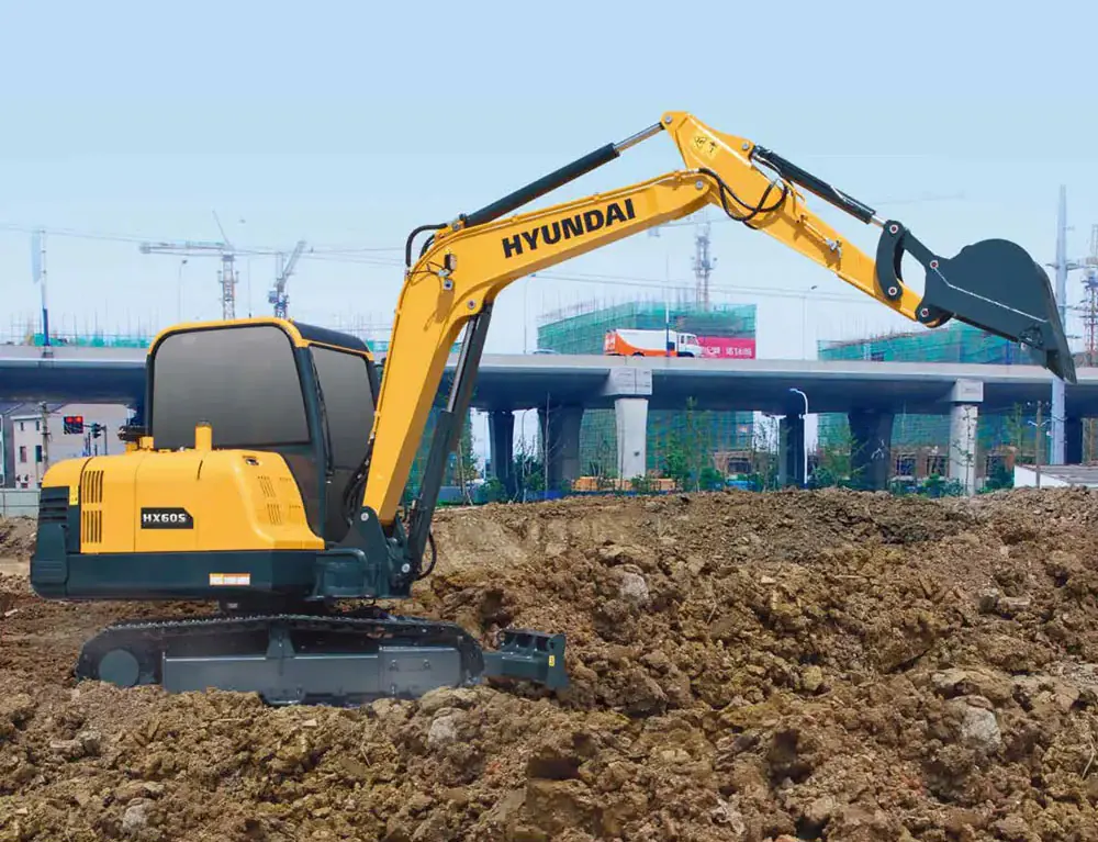 Máy Xúc Bánh Xích Hyundai HX60S Gầu 0,21m&sup3;