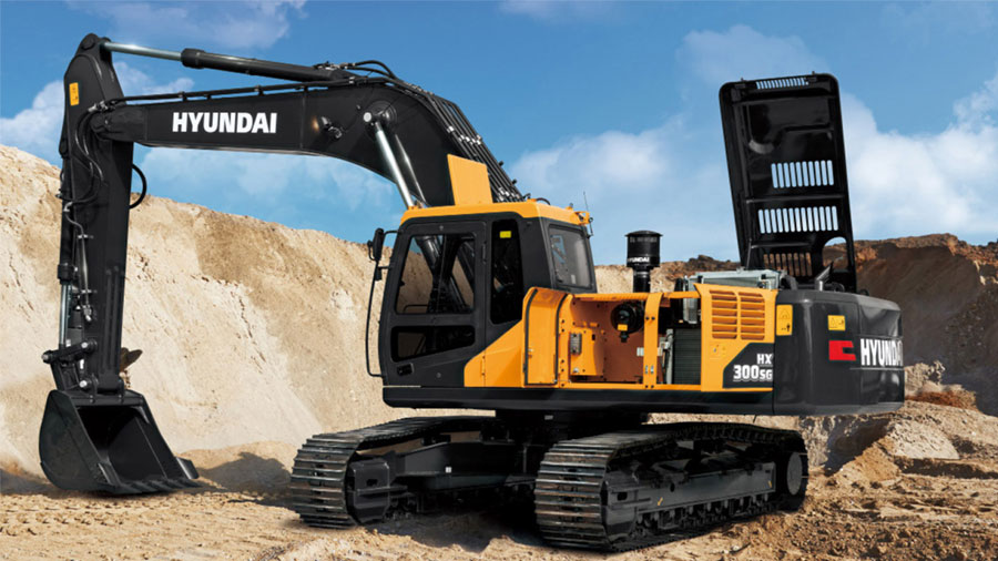 Máy Xúc Đào Bánh Xích Hyundai HX300SG Gầu 1.27m³