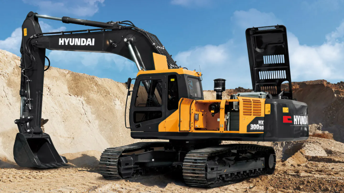 Máy xúc đào bánh xích Hyundai HX300SG