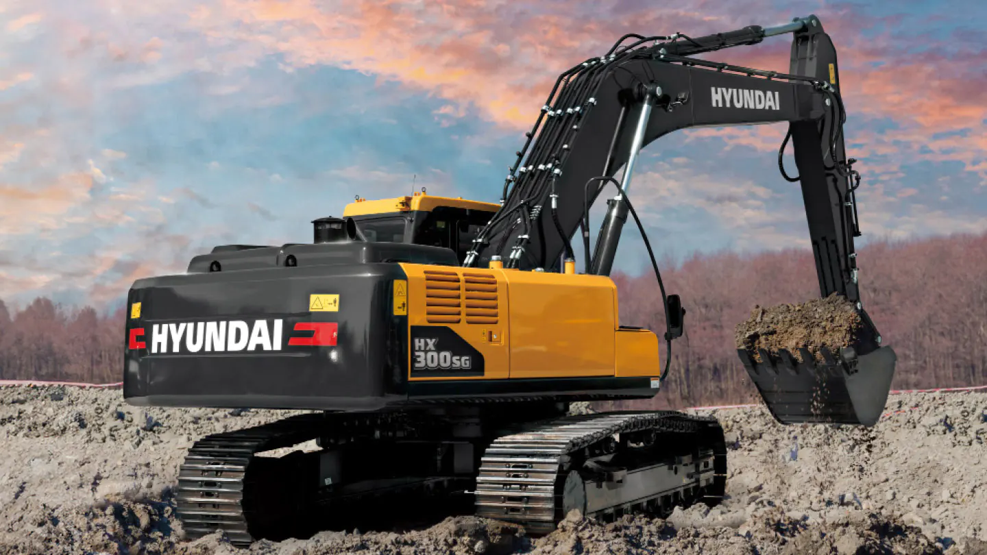 Máy xúc đào bánh xích Hyundai HX300SG
