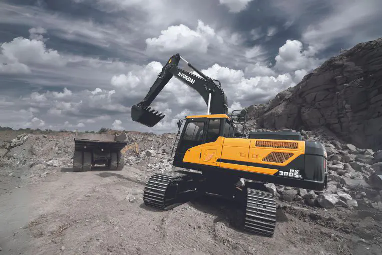 Máy Xúc Đào Bánh Xích Hyundai HX300SL Gầu 1,46 m&sup3;
