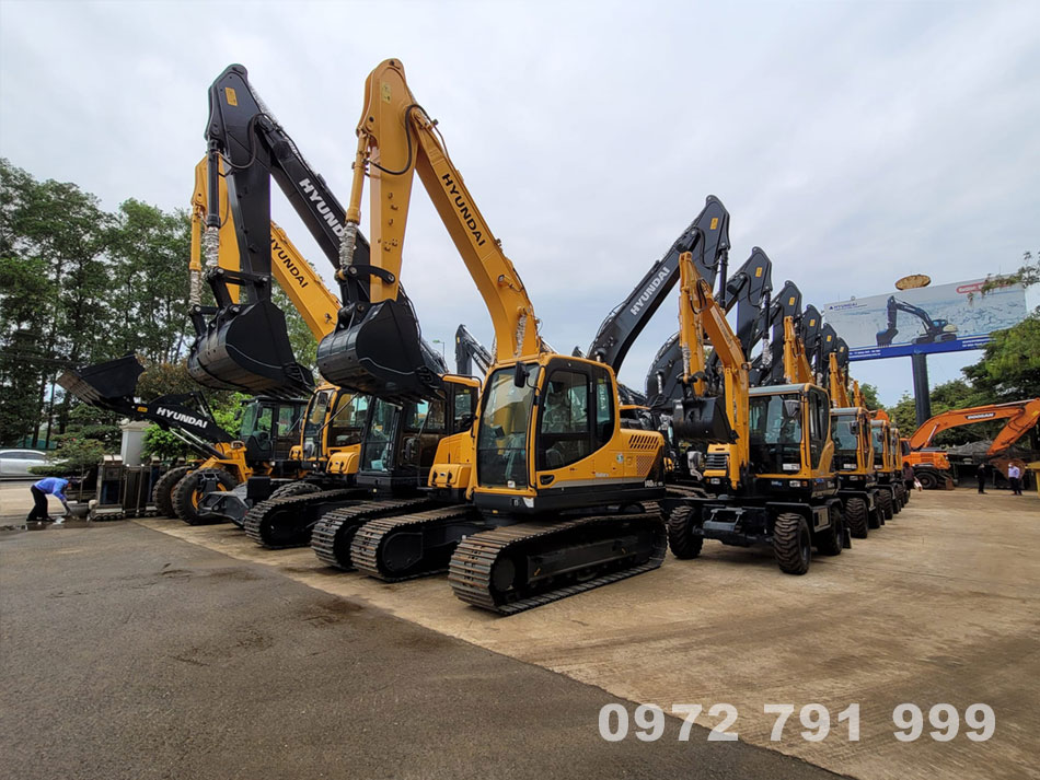 Máy xúc Hyundai giải pháp tối ưu cho những công trình xây dựng
